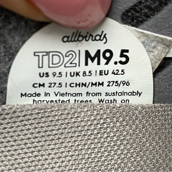 Allbirds Men's Tree Dasher 2 in Hazy Indigo (Blizzard Sole) shoes size 9.5 - Picture 12 of 14